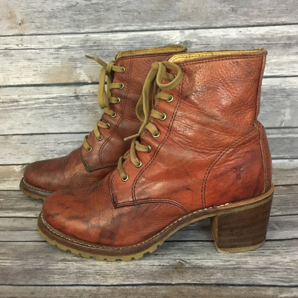 Frye Lace Up Combat Boot